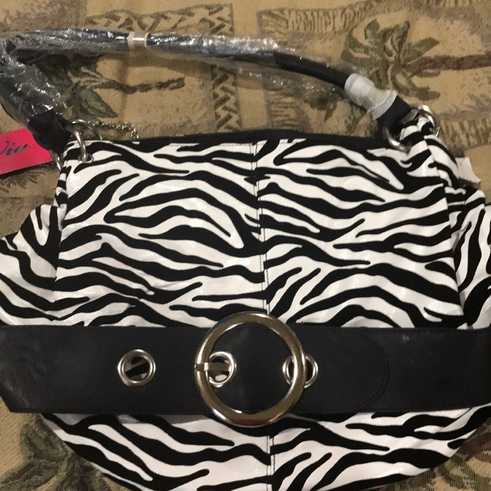 Brand new zebra purse